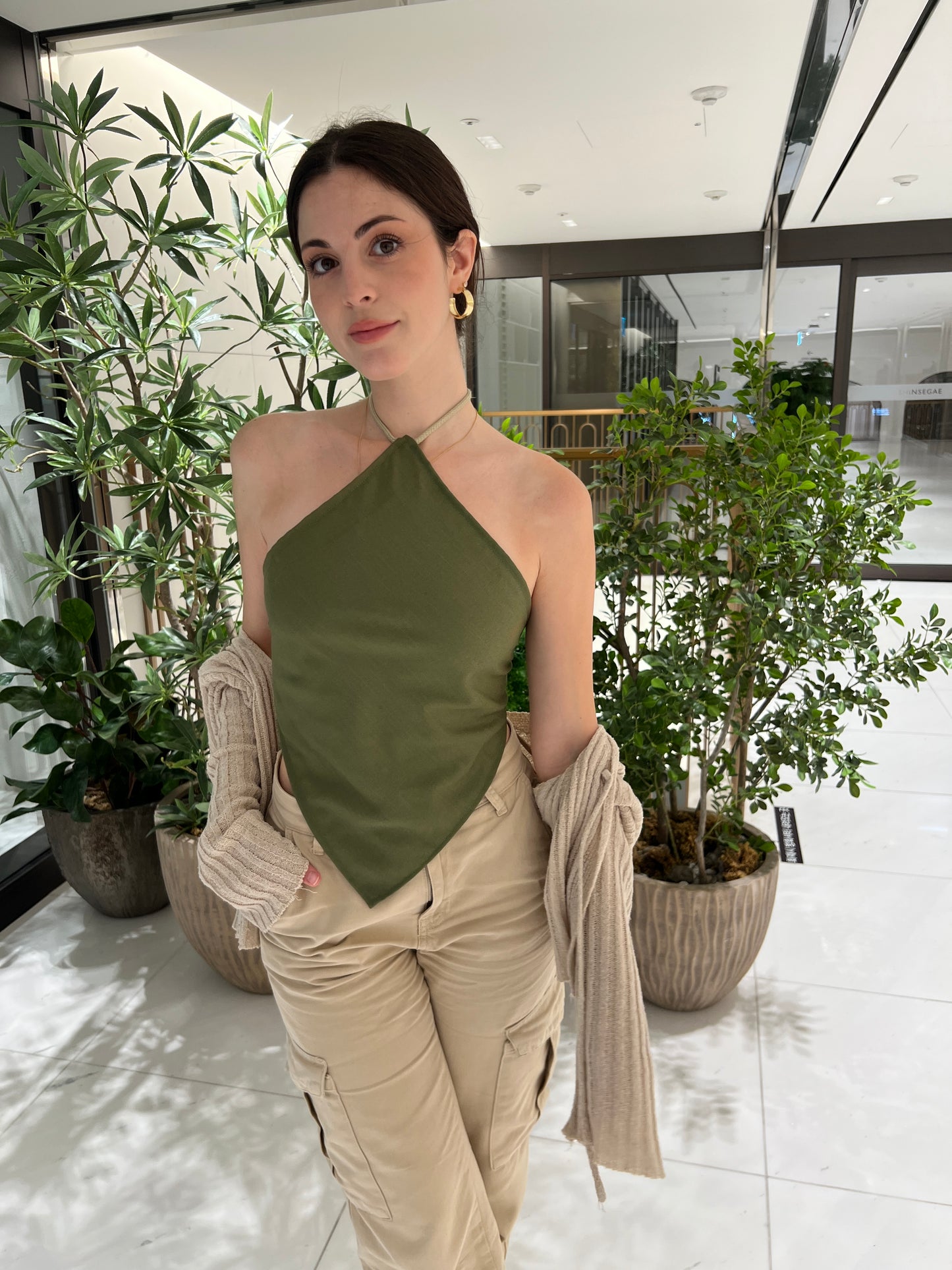 New City Top - Olive Green